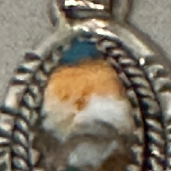 925 Sterling Silver Spiny Oyster Copper Turquoise Oval Orange/White/Blue/Brown - Picture 12 of 13